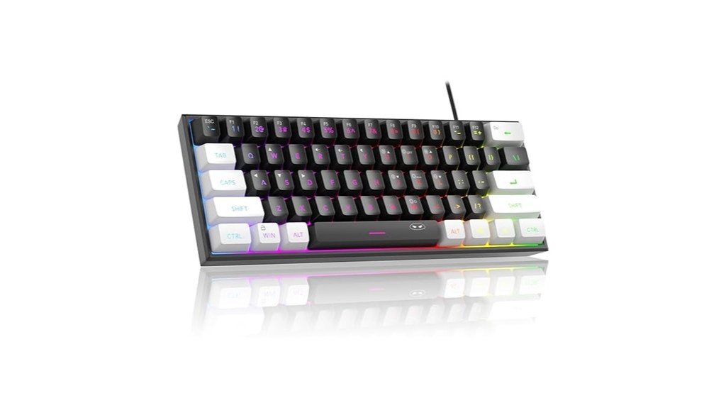 compact rgb gaming keyboard
